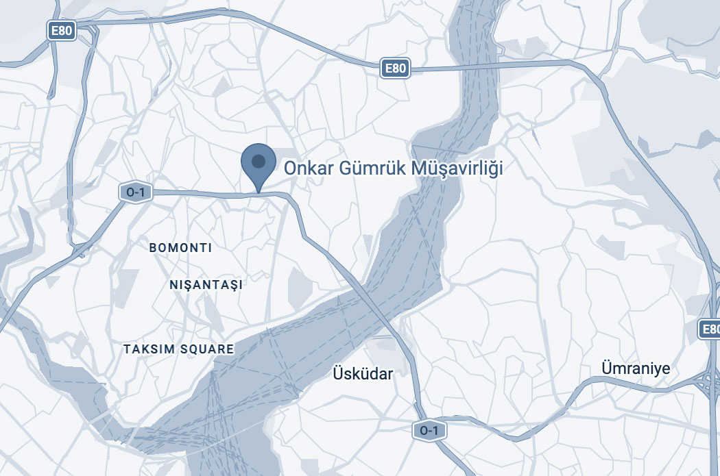 ON-KAR Gümrük Müşavirliği Konum